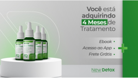 New Detox Gotas - 4 Meses de Tratamento