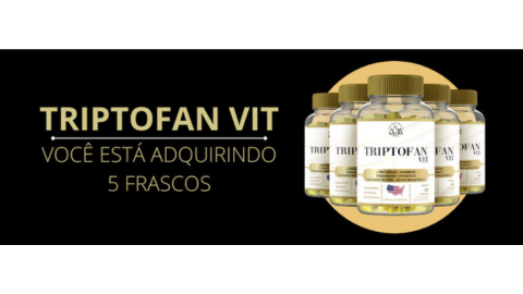 Triptofan Vit - 5 Frascos + 2 Ebooks