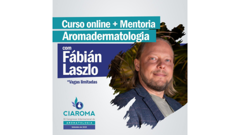 cupom de desconto Curso online + Mentoria: Aromadermatologia com Fábián Laszlo (Estética e cosmética natural / Aromaterapia e pele) | Instituto Laszlo