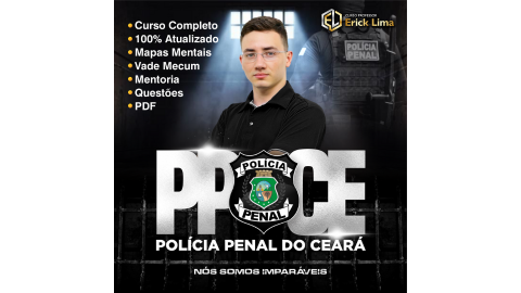 Cupom de desconto Curso Professor Erick Lima - Imersão Polícia Penal CE (PPCE)