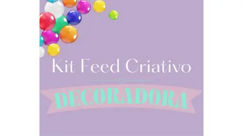 cupom de desconto Kit Feed Criativo Decoradora