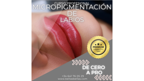 cupón de descuento Micropigmentación de Labios Curso Profesional bellas bellas