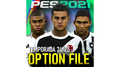 cupom de desconto SUPER ATUALIZAÇÃO PARA PES 2021 - OPTION FILE TEMPORADA 2024 2025 - TRANSFERÊNCIAS E UNIFORMES ATUALIZADOS - FUNCIONA EM PS4PS5 e PC