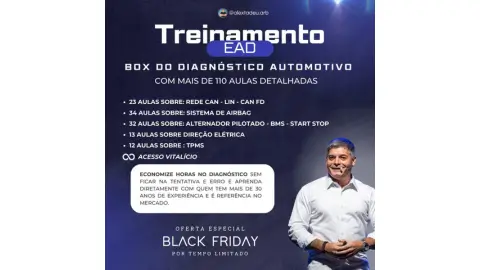 cupom de desconto TREINAMENTO EAD BOX DO DIAGNÓSTICO AUTOMOTIVO - DO BÁSICO AO AVANÇADO