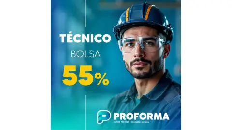 cupom de desconto CURSO TÉCNICO - BOLSA 55% - PROFORMA