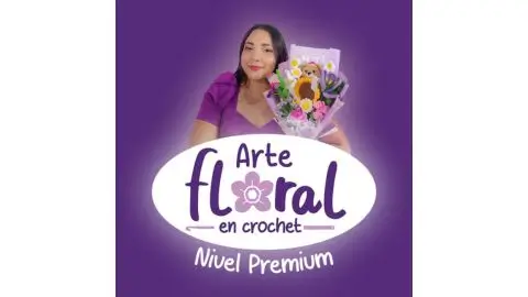 cupón de descuento Arte Floral en Crochet: Nivel Premium