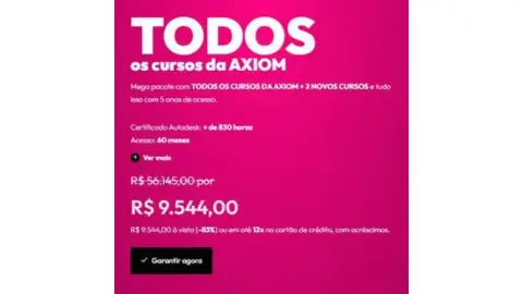 cupom de desconto Todos os Cursos da Axiom