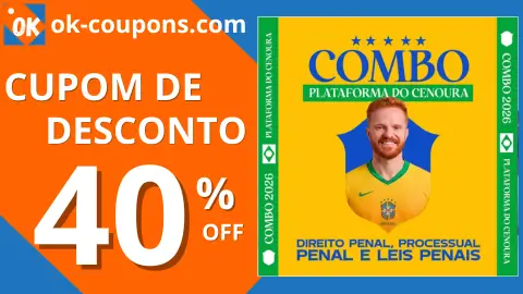 cupom de desconto Combo 3 em 1 (Penal Processo Penal e Leis Penais)