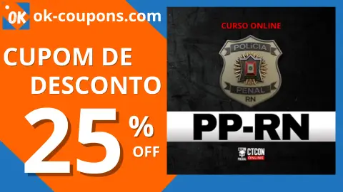 cupom de desconto Curso On-line - Polícia Penal do RN - PPRN